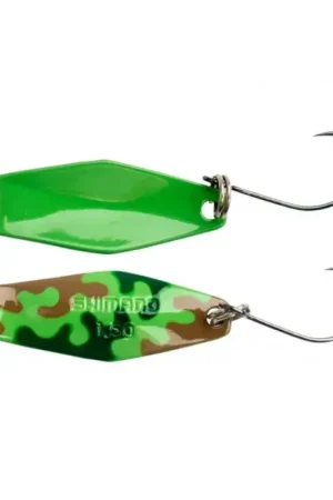Artificiale Shimano Spoon Wobble Swimmer 1,5 gr Green/Brown Occasione Imperdibile