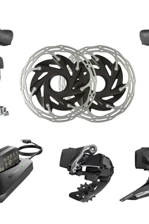 Kit Upgrade Sram Red eTap AXS Disc 2x12V HRD Flat Mount Center Lock Spedizione Espresso