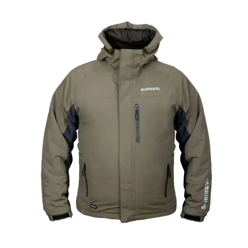 Compra Adesso Giacca imbottita Shimano Rain Jacket Verde