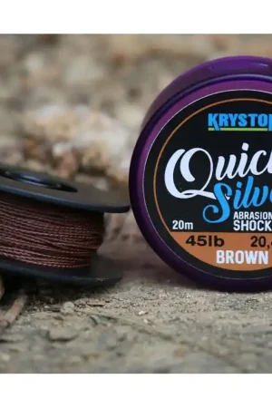 KRYSTON QUICKSILVER SHOCK LEADER BRAID BROWN Prezzo Scontato