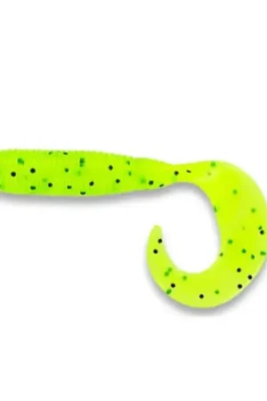 Promo Stagionale Artificiale Grub Gary Yamamoto Grub 4″ Chartreuse/Black