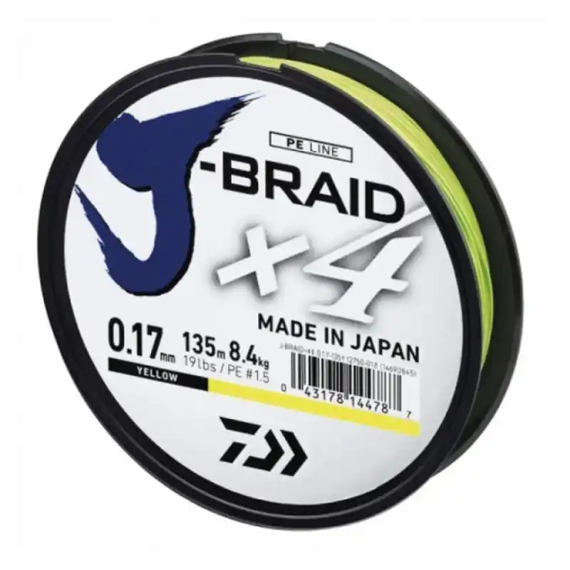 DAIWA J-BRAID YELLOW X4 MT.450 Ordina Subito