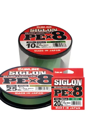 Trecciato Sunline Siglon PE 8X 150 mt Dark Green Offerta Del Giorno