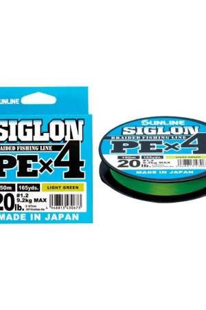 Trecciato Sunline Siglon PE X4 150 mt Light Green Soddisfatti O Rimborsati