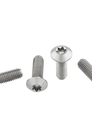 Wolftooth - SET VITI TITANIO PORTABORRACCIA 4pz M5X0.8mmX15mm TESTA PROFILO BASSO Pagamento Sicuro