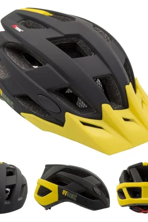 Casco DYNAMIC Nero/Giallo - Taglie M (55/57cm) Size L (57/61cm) Promo Stagionale