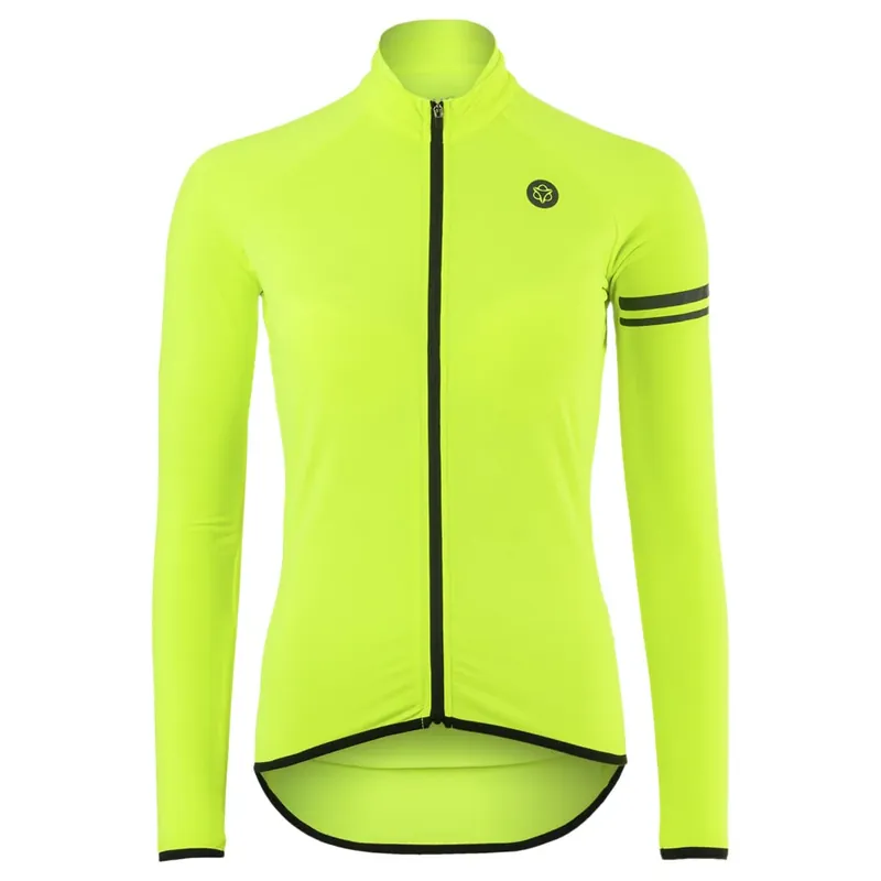 Maglia Thermo Sport Donna Giallo Fluo - Maniche Lunghe Occasione Imperdibile
