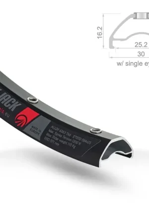 Cerchio 27,5" READY MTB Tubeless Canale 25mm Nero - 32 Fori Subito Disponibile