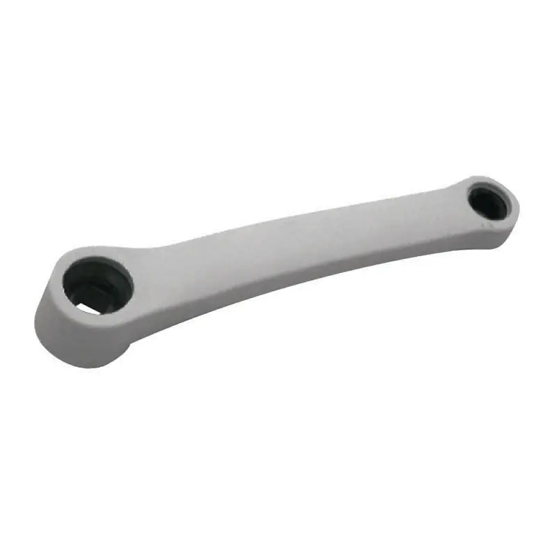 Pedivella Sinistra Lunghezza 170mm Grigio in Acciaio rivestito Nylon Spedizione Espresso