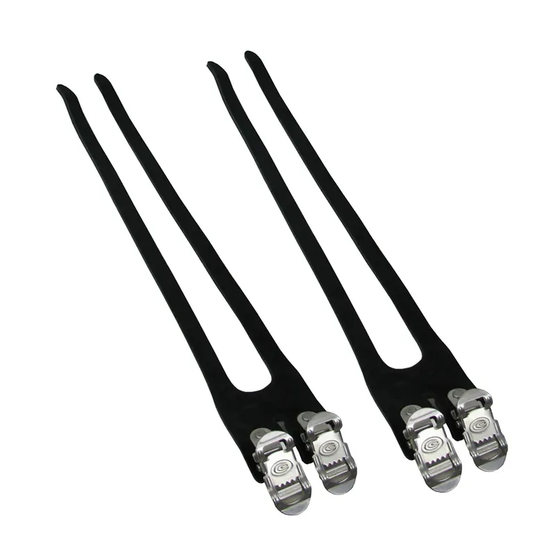 Offerta Speciale Cinturini Doppi EMM152 in Pelle Tipo Pista Nero (Coppia)