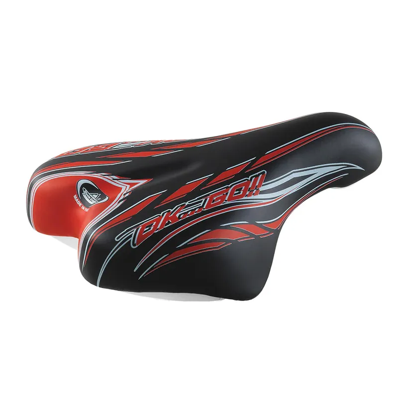 Di Tendenza Sella Junior OK GO 14/16" 210x140mm in Poliuretano Nero/Rosso