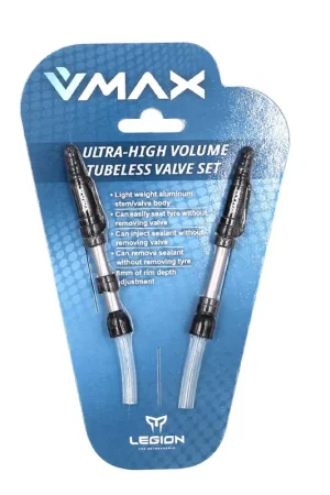Valvola Tubeless V-MAX Lunghezza 13-21mm in Alluminio (2 Pezzi) Prezzo Scontato