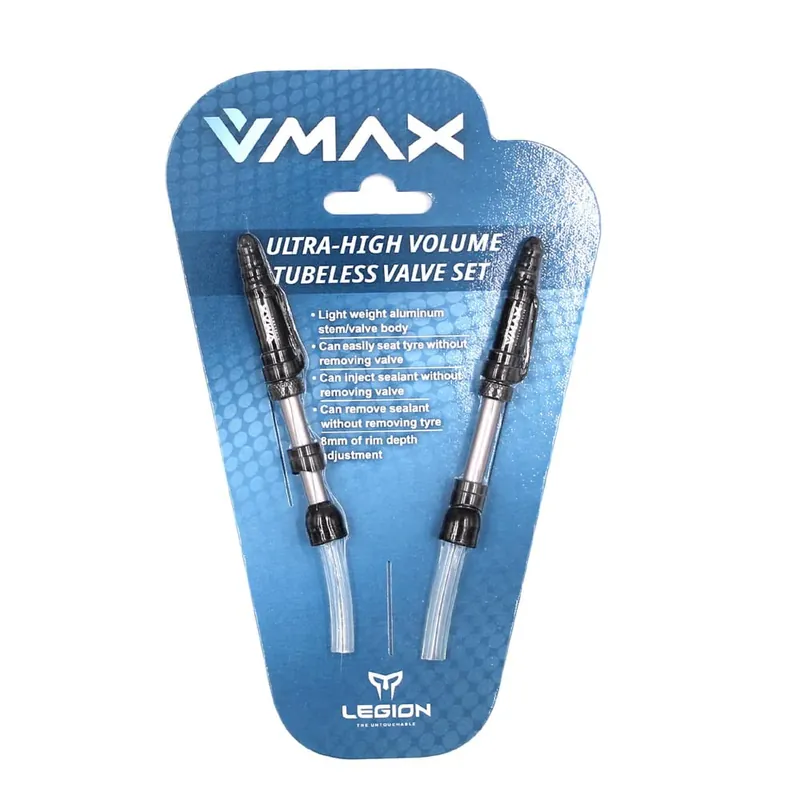 Valvola Tubeless V-MAX Lunghezza 13-21mm in Alluminio (2 Pezzi) Prezzo Scontato